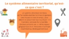 Infographie Le Projet Alimentaire Territorial - Diapositive présentation